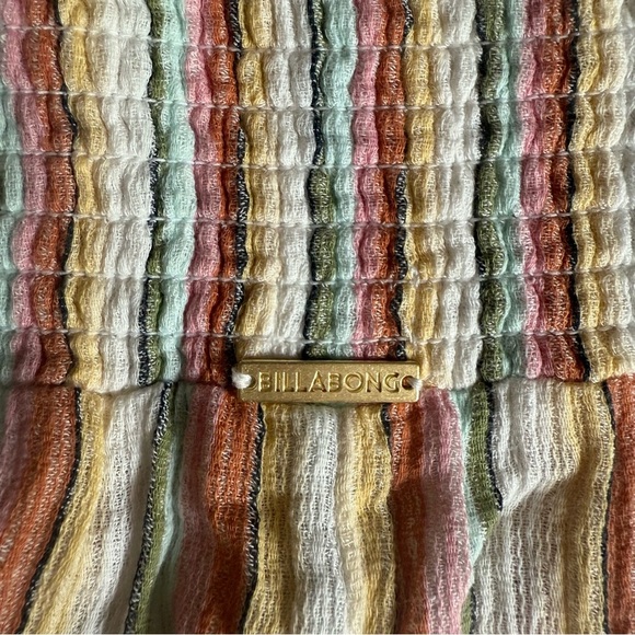 BILLABONG New Waves 2 Cotton Pants Size Large Stripped Tan - Picture 8 of 9